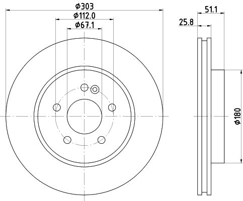 HELLA PAGID Jarrulevy 8DD 355 121-041